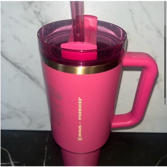 Starbucks X Stanley Holiday Christmas Edition 40FL OZ Quencher Rare - Picture 5 of 11